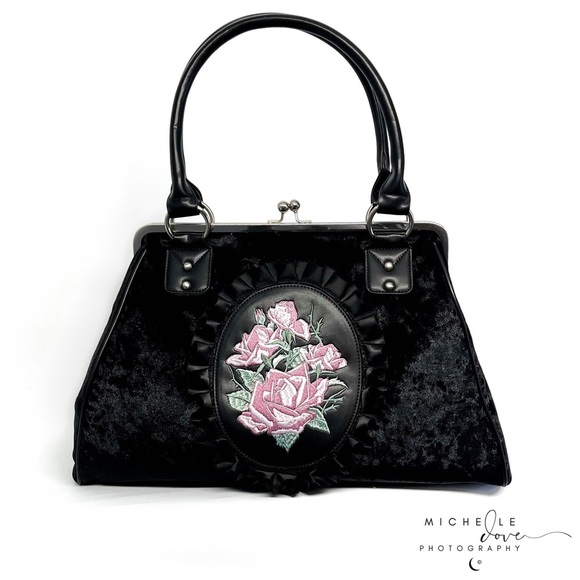 Handbags - Widow Into My Arms Velvet Weekender Tote